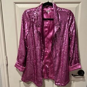 Pink Sequin Blazer